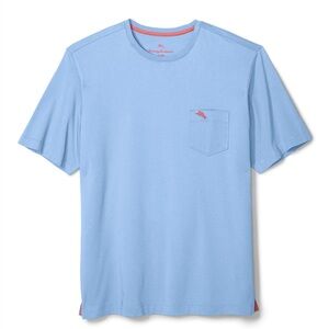 Tommy Bahama Big & Tall Bali Skyline Men's Light Sky  Blue Tee - Size 1XLB